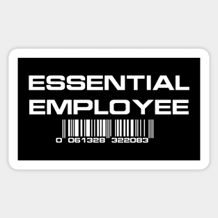 Essential Employee (white text) Sticker